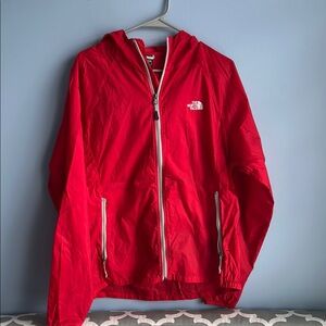 Men’s Large The North Face Red Windbreaker Jacket